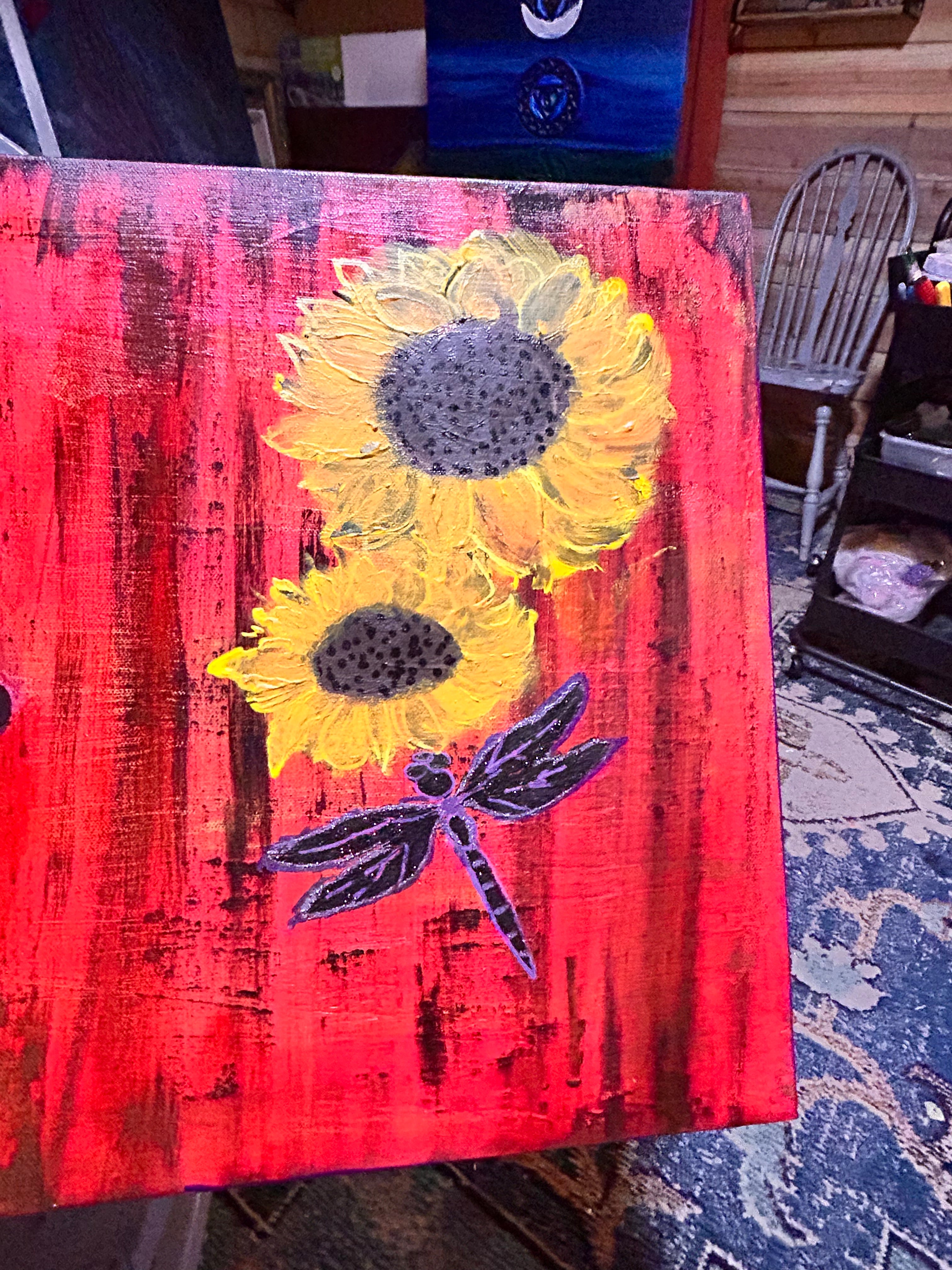 “Sunlit Whispers” – Original Acrylic on Canvas (16x40)