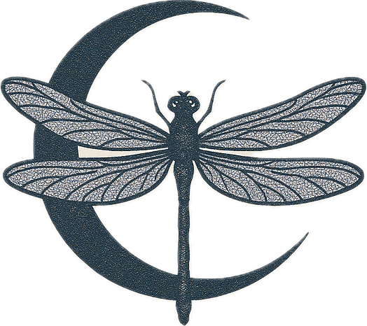 The real garden and natural setting behind the Dragonfly Portal at Mystic Dragonfly Creations