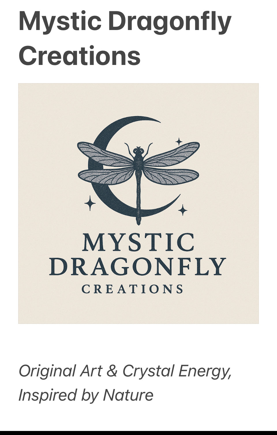 Mystic Dragonfly Creations artwork representing the origin of the Dragonfly Archive by April Louann Mitchell