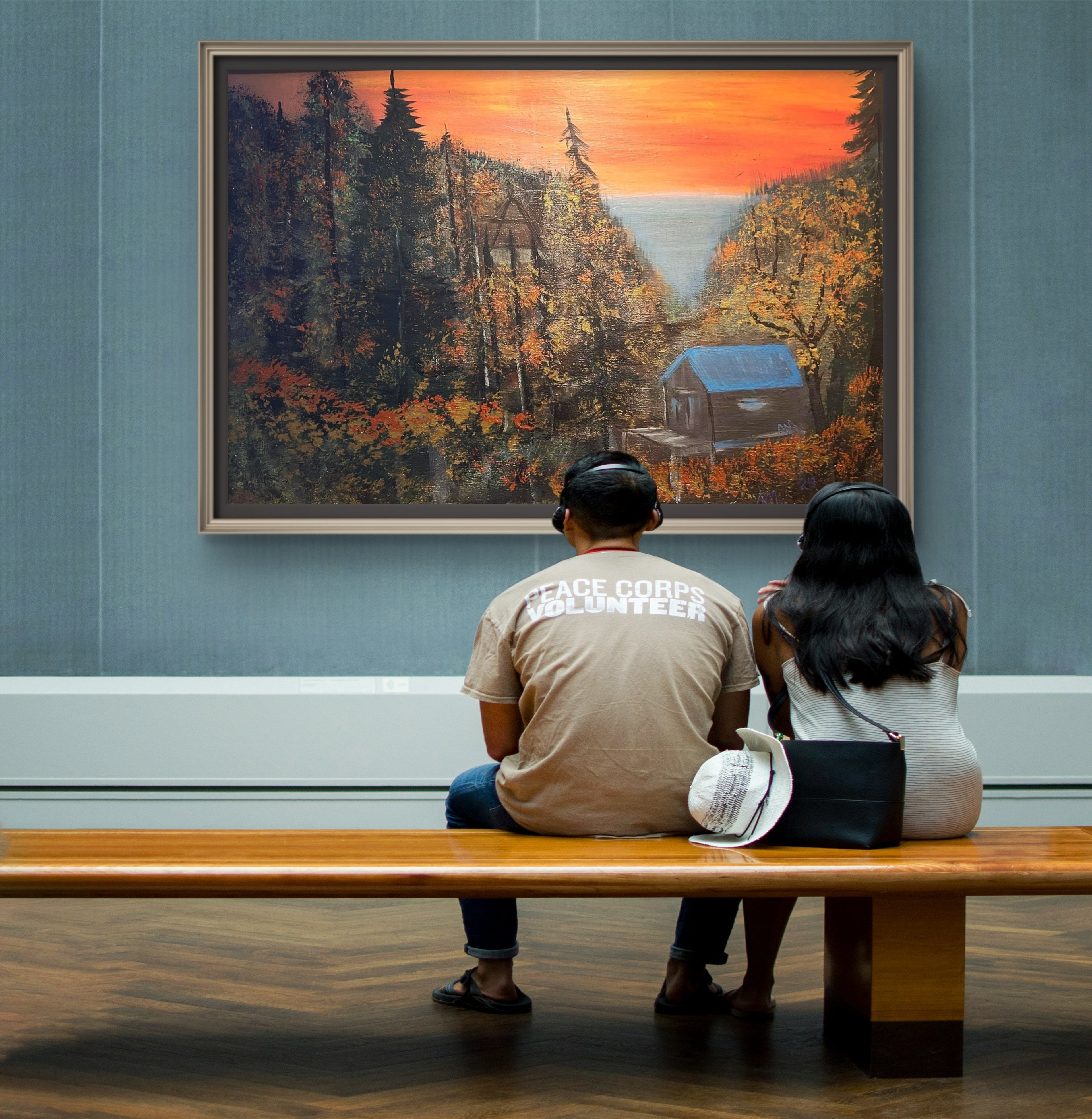 “Around the Hill Road – Emberfall on Casper Mountain” 24x36 Original Acrylic on Canvas