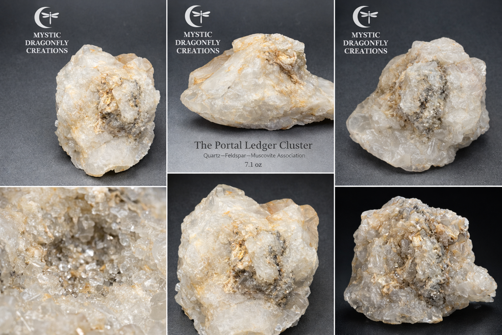 Quartz & Feldspar Ledger Cluster with Muscovite Mica. 7.15 ounce