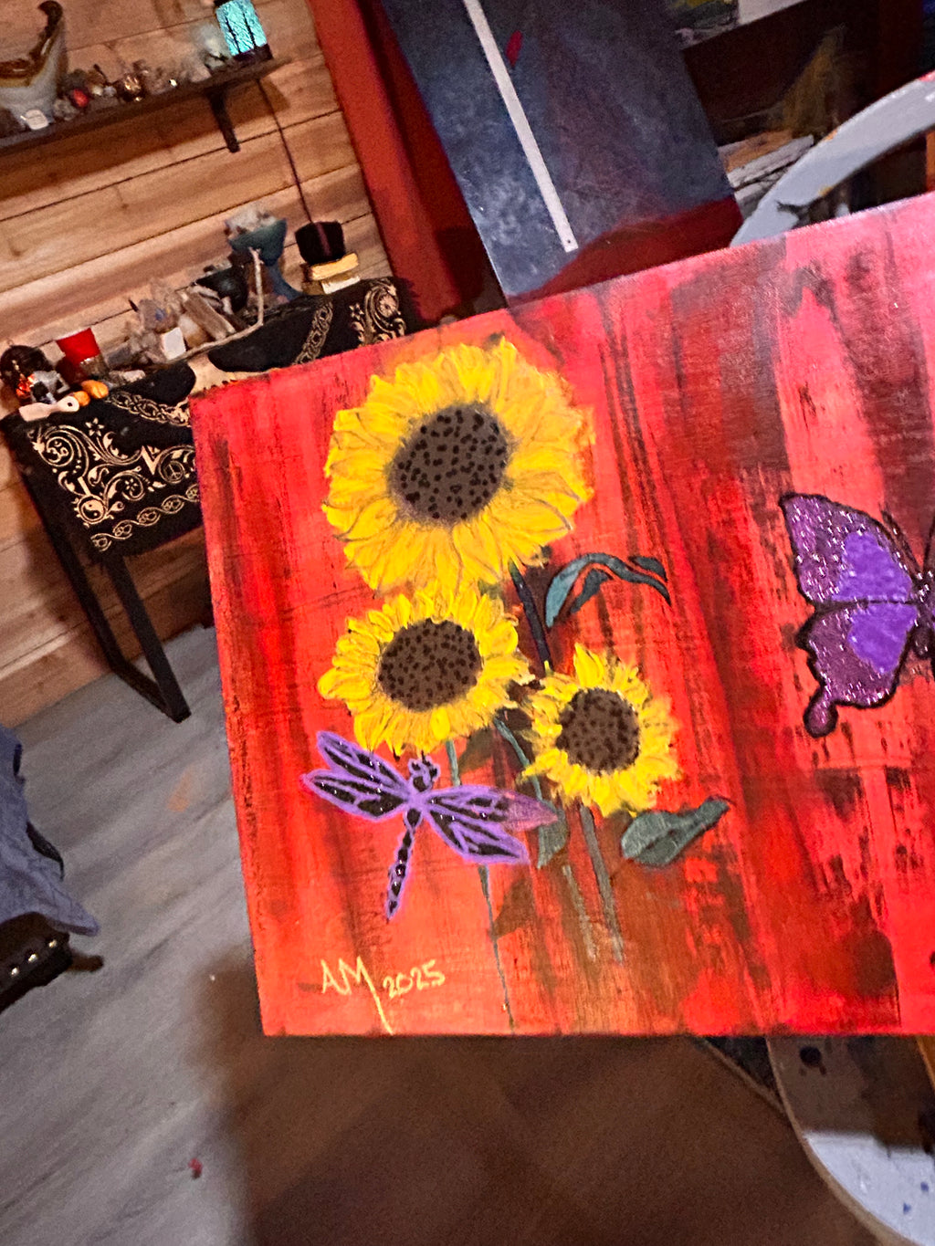 “Sunlit Whispers” – Original Acrylic on Canvas (16x40)