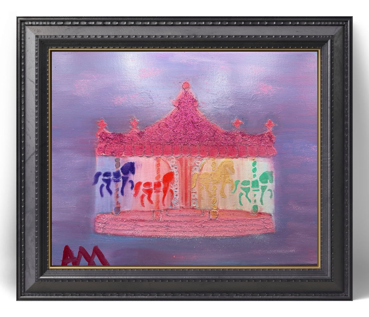 Black frame visualization for Carousel with Glitter; frame not included