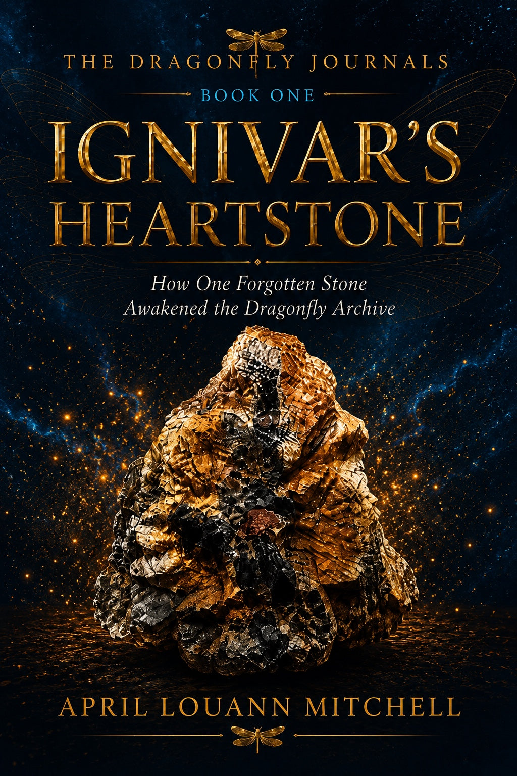 Ignivar’s Heartstone Book One cover by April Louann Mitchell
